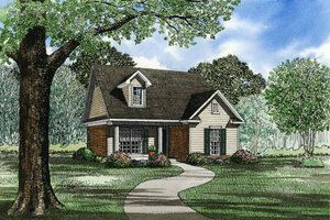 Traditional Exterior - Front Elevation Plan #17-125