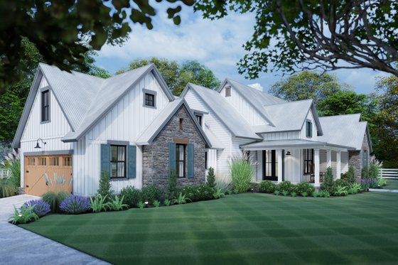 Exterior - Front Elevation 9 for Cottage House Plan #120-269 - 3 bed, 2.5 bath