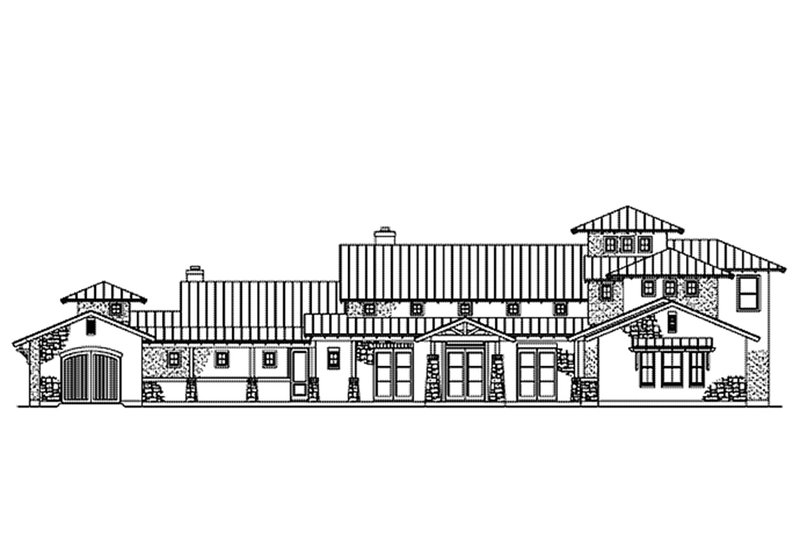 Architectural House Design - Exterior - Front Elevation 11 for Mediterranean House Plan #935-4 - 4 bed, 4.5 bath