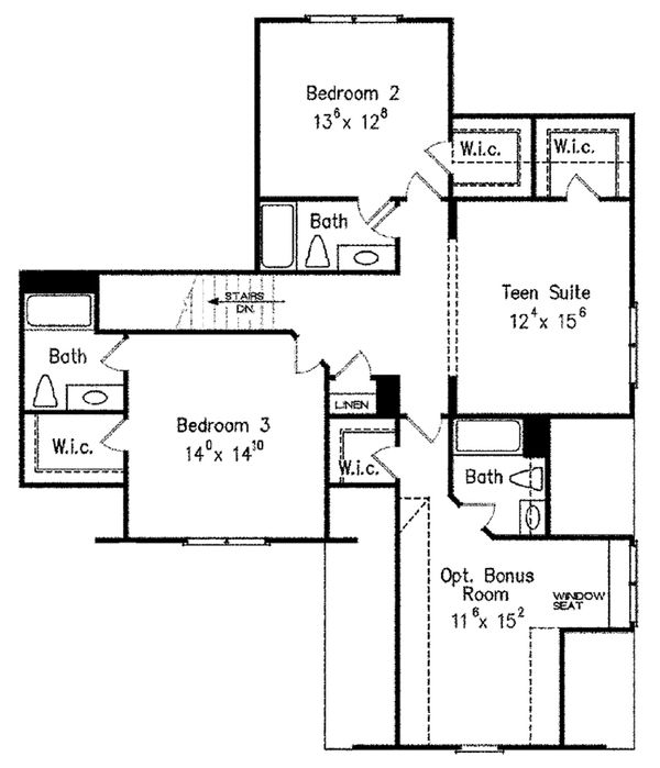 Home Plan - European Floor Plan - Upper Floor Plan #927-31