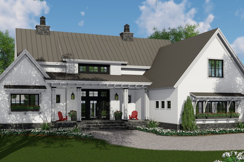 House Plan Design - Farmhouse Exterior - Front Elevation Plan #51-1134