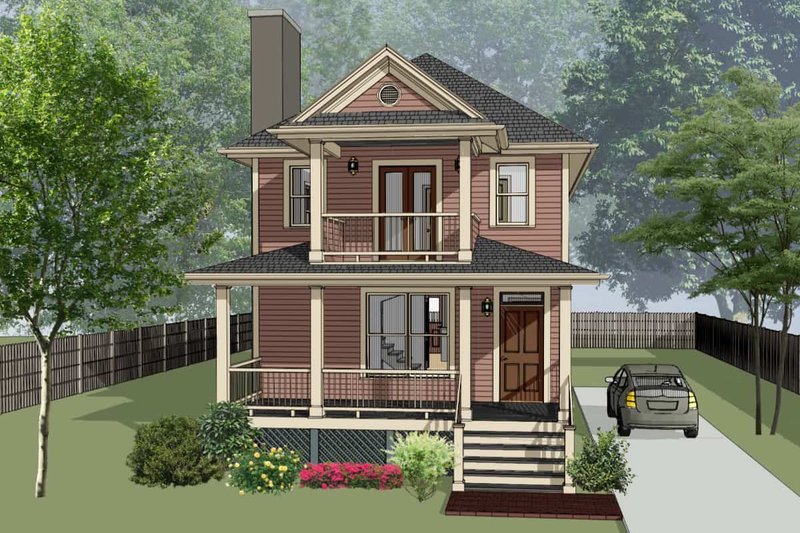 Home Plan - Southern Exterior - Front Elevation Plan #79-227