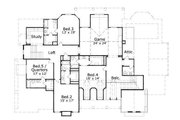 Traditional Style House Plan - 4 Beds 4.5 Baths 6525 Sq/Ft Plan #411-613 