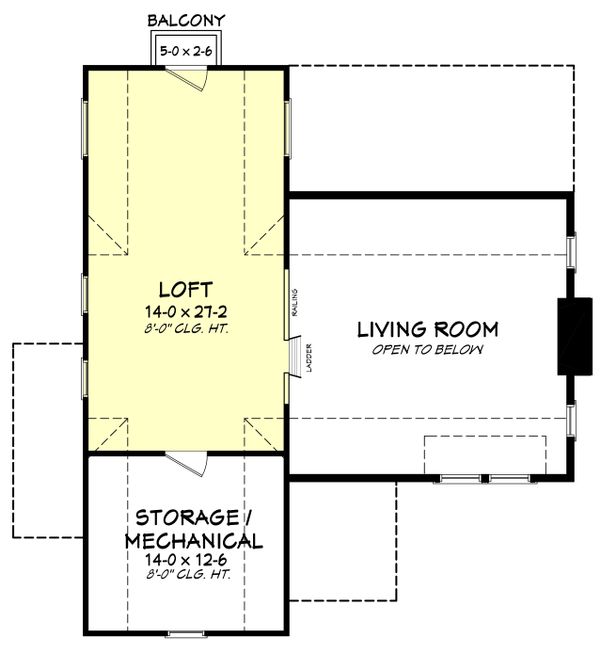 Farmhouse Floor Plan - Upper Floor Plan #430-177