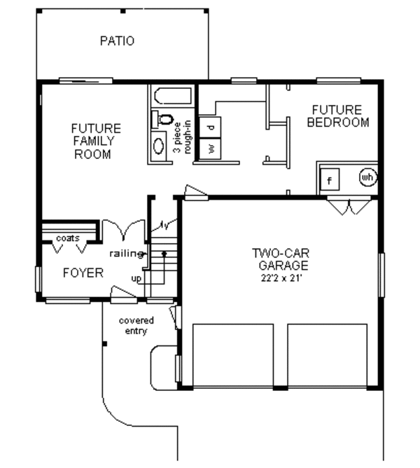 Home Plan - European Floor Plan - Lower Floor Plan #18-213