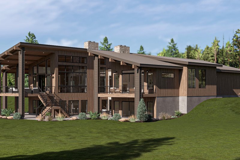 Home Plan - Exterior - Other Elevation 3 for Modern House Plan #455-814 - 1 bed, 1.5 bath