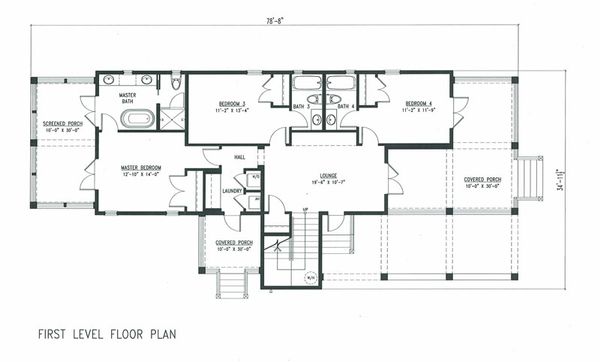 Beach Floor Plan - Main Floor Plan #443-6