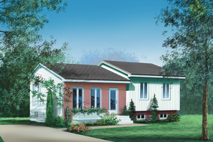 Ranch Exterior - Front Elevation Plan #25-1123