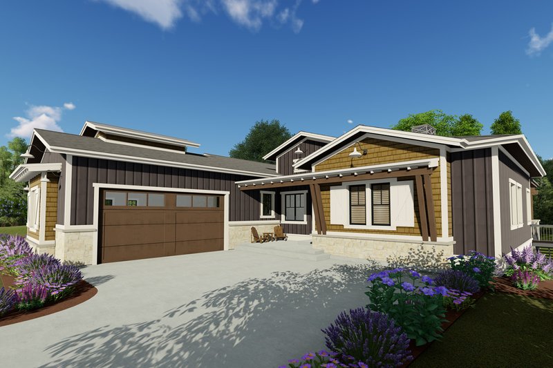 Home Plan - Exterior - Front Elevation 1 for Farmhouse House Plan #1069-20 - 4 bed, 3 bath