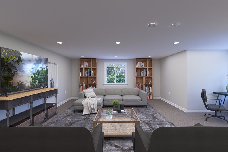 House Design - Interior - Family Room for Traditional House Plan #1060-297 - 1 bed, 1.5 bath