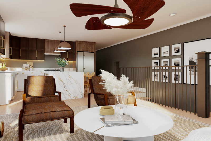 House Blueprint - Interior - Kitchen 1 for Craftsman House Plan #1064-409 - 2 bed, 1.5 bath