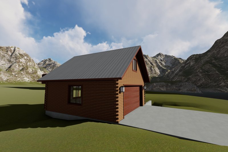 House Blueprint - Exterior - Other Elevation 3 for Traditional House Plan #1060-89, 0 bath