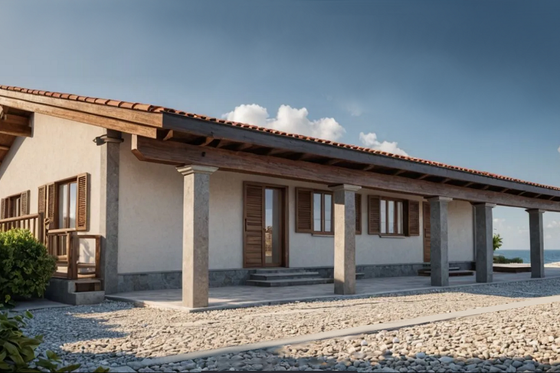 Exterior - Other Elevation 1 for Contemporary House Plan #542-12 - 3 bed, 2 bath