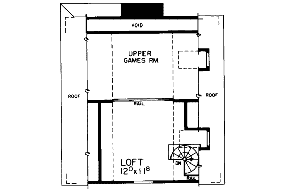 Floor Plan - Other Floor for Colonial House Plan #72-184 - 5 bed, 3.5 bath