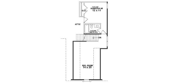 European Floor Plan - Upper Floor Plan #81-335