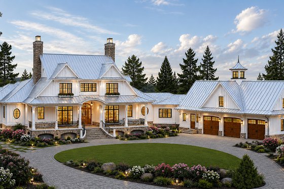 Exterior - Front Elevation 3 for Farmhouse House Plan #928-445 - 4 bed, 4.5 bath