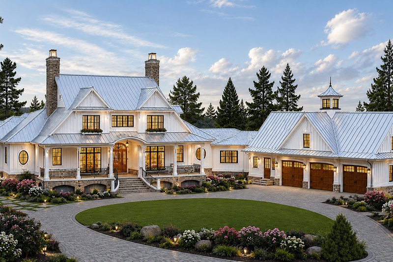 Dream House Plan - Exterior - Front Elevation 3 for Farmhouse House Plan #928-445 - 4 bed, 4.5 bath