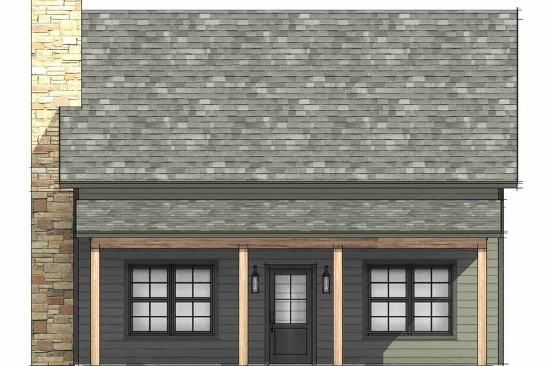 Architectural House Design - Exterior - Front Elevation 7 for Cabin House Plan #1096-167 - 3 bed, 2.5 bath
