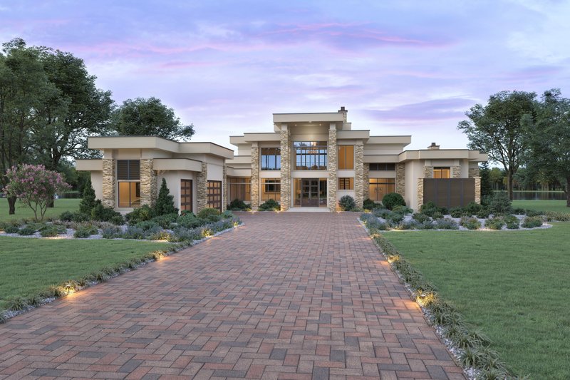 Architectural House Design - Contemporary Exterior - Front Elevation Plan #930-544