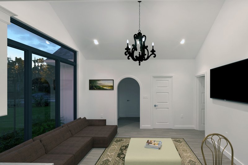 Architectural House Design - Interior - Family Room for Farmhouse House Plan #1111-19 - 1 bed, 1.5 bath