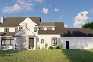 Exterior - Rear Elevation for Farmhouse House Plan #1064-113 - 5 bed, 4.5 bath
