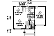 Contemporary Style House Plan - 3 Beds 1 Baths 1518 Sq/Ft Plan #25-4733 