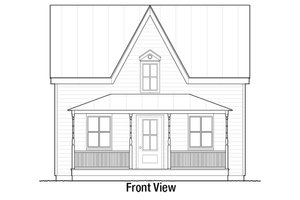 Exterior - Front Elevation 3 for Cottage House Plan #915-14 - 3 bed, 1.5 bath