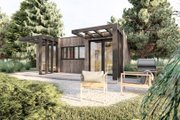 Modern Style House Plan - 2 Beds 1 Baths 345 Sq/Ft Plan #549-36 