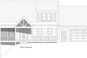 Exterior - Front Elevation 3 for Country House Plan #932-1156 - 4 bed, 3.5 bath