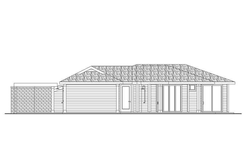 House Design - Exterior - Front Elevation 3 for Traditional House Plan #124-1381 - 1 bed, 2 bath