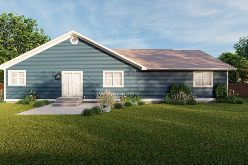 Dream House Plan - Exterior - Rear Elevation for Traditional House Plan #1060-194 - 3 bed, 2 bath