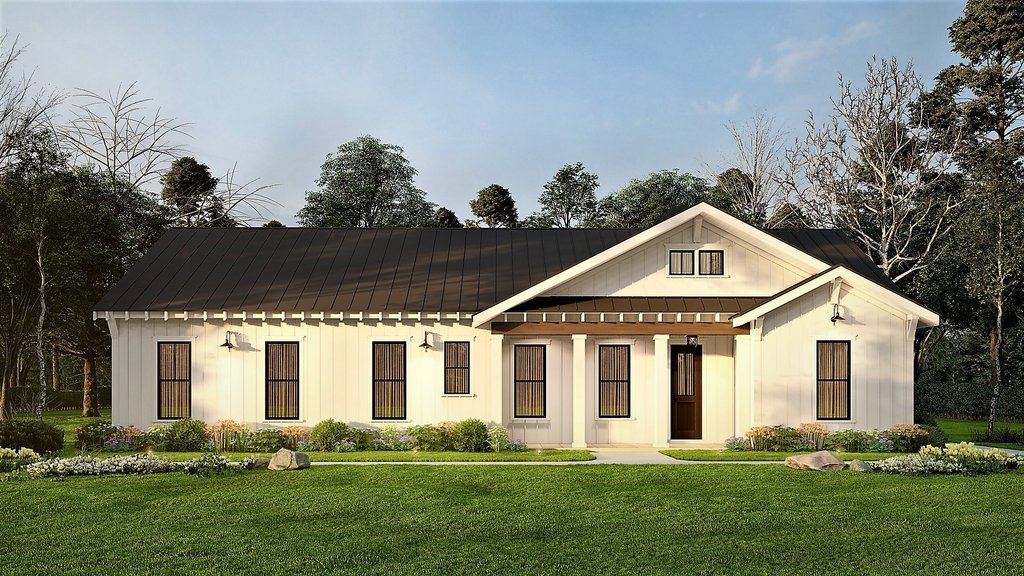 Exterior - Front Elevation 5 for Farmhouse House Plan #54-690 - 3 bed, 2.5 bath