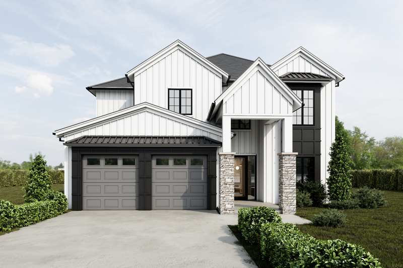 Farmhouse Style House Plan - 4 Beds 4 Baths 2660 Sq/Ft Plan #1112-4