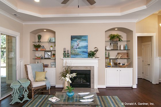 Interior - Family Room 2 for European House Plan #929-958 - 4 bed, 3 bath