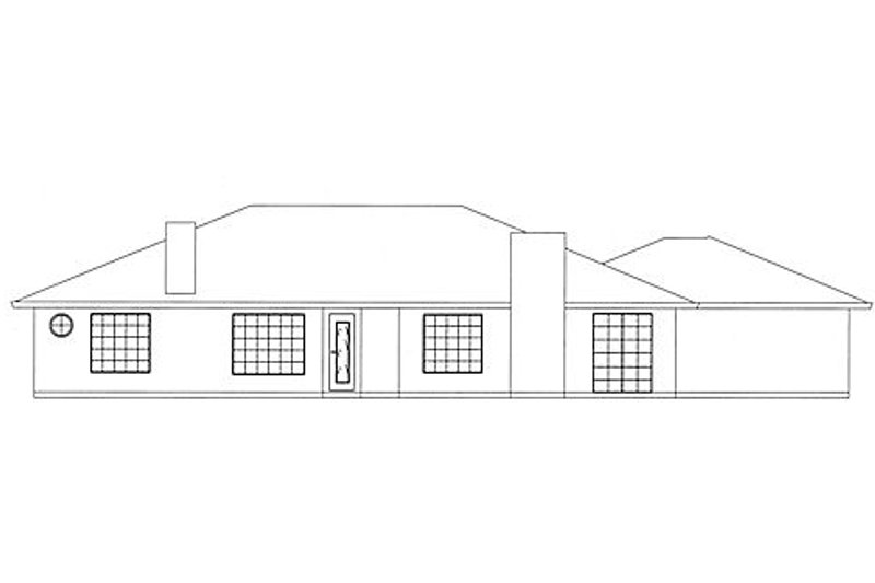 Dream House Plan - Exterior - Rear Elevation for Traditional House Plan #437-16 - 3 bed, 2 bath