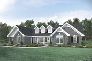 Country Style House Plan - 4 Beds 3 Baths 1929 Sq/Ft Plan #57-351 