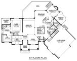Craftsman Style House Plan - 5 Beds 3.5 Baths 3563 Sq/Ft Plan #1064-120 