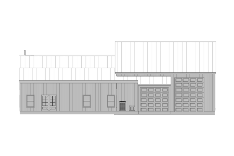Dream House Plan - Exterior - Rear Elevation 1 for Barndominium House Plan #1127-14 - 3 bed, 2.5 bath