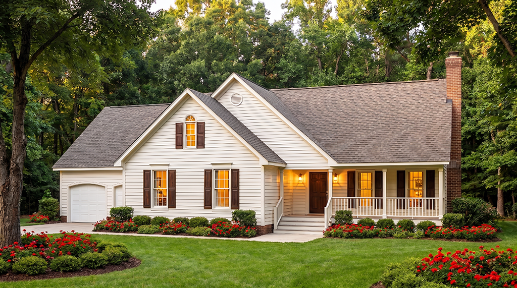 Exterior - Front Elevation 2 for Traditional House Plan #406-162 - 3 bed, 2 bath