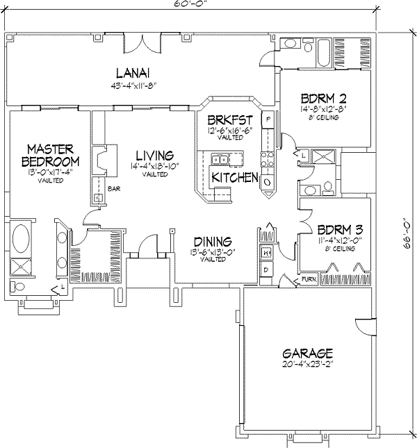Home Plan - Floor Plan - Main Floor Plan #320-152