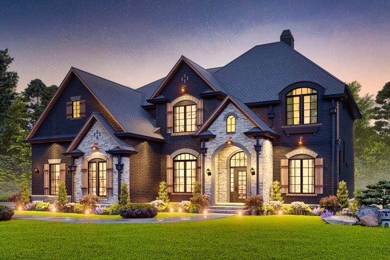 House Plan Design - Exterior - Front Elevation 5 for Craftsman House Plan #54-726 - 5 bed, 3 bath