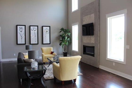 Interior - Family Room for Traditional House Plan #20-2126 - 4 bed, 3.5 bath