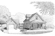 Country Style House Plan - 2 Beds 1.5 Baths 985 Sq/Ft Plan #410-172 