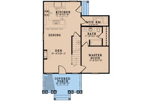 Floor Plan - Main Floor for Country House Plan #923-280 - 3 bed, 2 bath