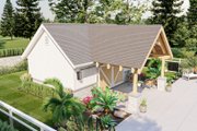 Farmhouse Style House Plan - 0 Beds 1 Baths 362 Sq/Ft Plan #455-564 