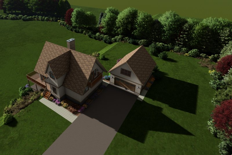 House Blueprint - Exterior - Other Elevation for Modern House Plan #126-103 - 3 bed, 2.5 bath