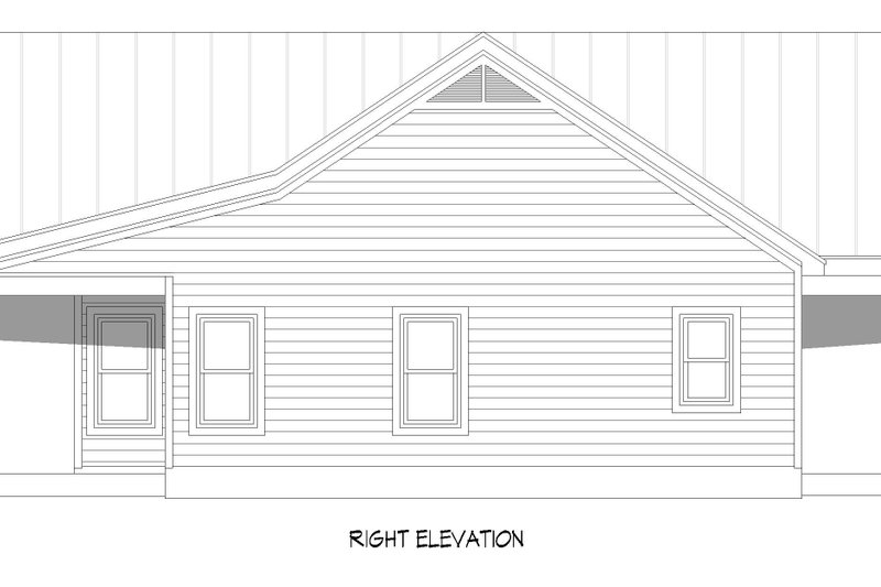 Architectural House Design - Exterior - Other Elevation 1 for Country House Plan #932-1438 - 2 bed, 2 bath