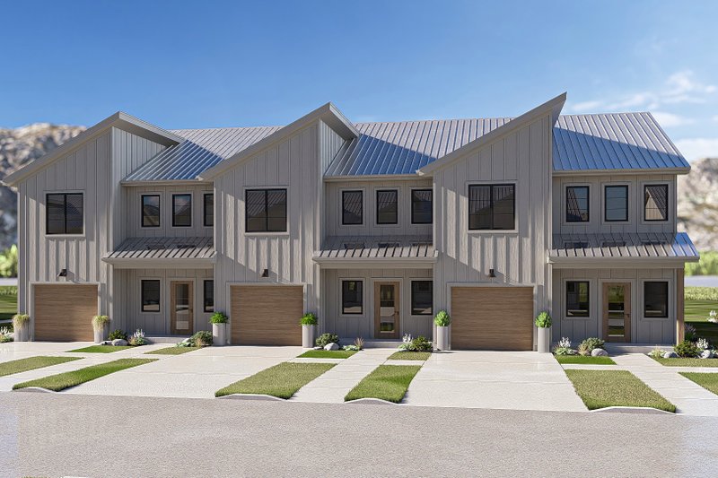 House Plan Design - Exterior - Other Elevation 1 for Modern House Plan #455-824 - 3 bed, 3 bath