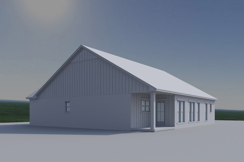 Home Plan - Exterior - Rear Elevation 2 for Farmhouse House Plan #430-433 - 3 bed, 2 bath