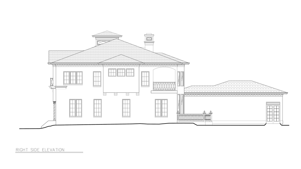 Exterior - Other Elevation 2 for Colonial House Plan #119-478 - 4 bed, 3 bath